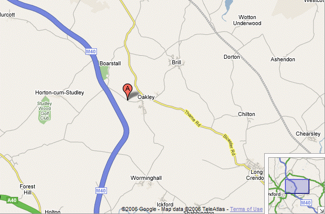 Map showing The Schools Challange, at the Oxford Gun Company location